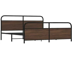 Lova Lovos rėmas be čiužinio, rudas ąžuolo, 180x200cm, metalas