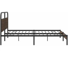 Lovos rėmas be čiužinio, rudas ąžuolo, 180x200cm, metalas