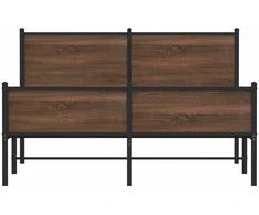 Lova Lovos rėmas be čiužinio, rudas ąžuolo, 150x200cm, metalas