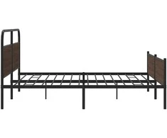 Lova Lovos rėmas be čiužinio, rudas ąžuolo, 183x213cm, metalas