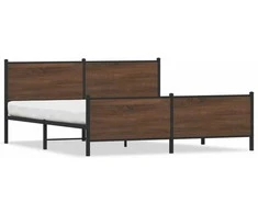 Lova Lovos rėmas be čiužinio, rudas ąžuolo, 180x200cm, metalas