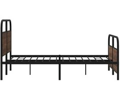 Lova Lovos rėmas be čiužinio, rudas ąžuolo, 140x190cm, metalas