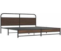 Lova Lovos rėmas be čiužinio, rudas ąžuolo, 180x200cm, metalas