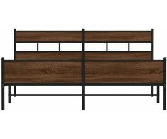 Lova Lovos rėmas be čiužinio, rudas ąžuolo, 183x213cm, metalas