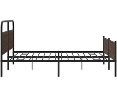 Lovos rėmas be čiužinio, rudas ąžuolo, 180x200cm, metalas