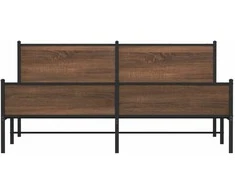 Lova Lovos rėmas be čiužinio, rudas ąžuolo, 160x200cm, metalas