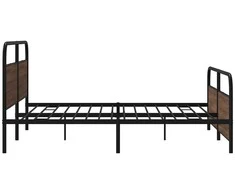 Lovos rėmas be čiužinio, rudas ąžuolo, 200x200cm, metalas