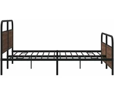Lova Lovos rėmas be čiužinio, rudas ąžuolo, 193x203cm, metalas