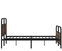 Lovos rėmas be čiužinio, rudos ąžuolo, 120x200 cm