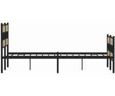 Lovos rėmas be čiužinio, sonoma ąžuolo, 160x200cm, metalas