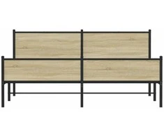 Lova Lovos rėmas be čiužinio, sonoma ąžuolo, 160x200cm, metalas