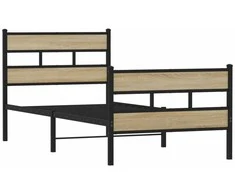 Lova Lovos rėmas be čiužinio, sonoma ąžuolo, 107x203cm, metalas