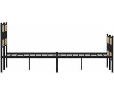 Lovos rėmas be čiužinio, sonoma ąžuolo, 120x200cm, metalas