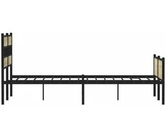 Lovos rėmas be čiužinio, sonoma ąžuolo, 200x200cm, metalas