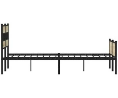 Lova Lovos rėmas be čiužinio, sonoma ąžuolo, 183x213cm, metalas