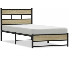 Lova Lovos rėmas be čiužinio, sonoma ąžuolo, 107x203cm, metalas