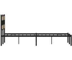 Lova Lovos rėmas be čiužinio, sonoma ąžuolo, 120x190cm, metalas