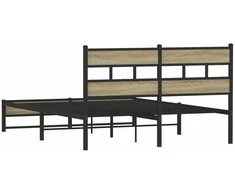 Lova Lovos rėmas be čiužinio, sonoma ąžuolo, 150x200cm, metalas