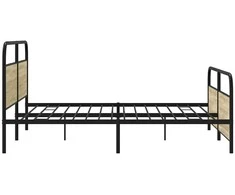 Lova Lovos rėmas be čiužinio, sonoma ąžuolo, 180x200cm, metalas