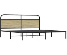 Lova Lovos rėmas be čiužinio, sonoma ąžuolo, 200x200cm, metalas