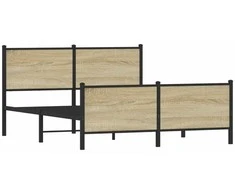 Lova Lovos rėmas be čiužinio, sonoma ąžuolo, 160x200cm, metalas