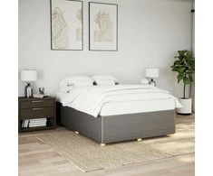 Lova Lovos rėmas be čiužinio, taupe spalvos, 140x190cm, audinys