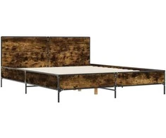Lova Lovos rėmas, dūminio ąžuolo, 120x200cm, mediena ir metalas