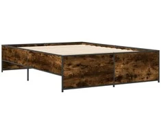 Lova Lovos rėmas, dūminio ąžuolo, 140x190cm, mediena ir metalas