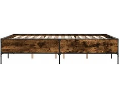 Lova Lovos rėmas, dūminio ąžuolo, 140x190cm, mediena ir metalas