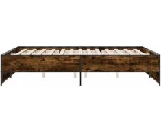 Lova Lovos rėmas, dūminio ąžuolo, 140x200cm, mediena ir metalas
