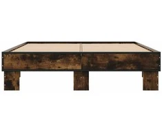 Lova Lovos rėmas, dūminio ąžuolo, 140x200cm, mediena ir metalas