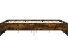 Lova Lovos rėmas, dūminio ąžuolo, 150x200cm, mediena ir metalas