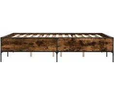 Lova Lovos rėmas, dūminio ąžuolo, 160x200cm, mediena ir metalas