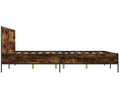 Lova Lovos rėmas, dūminio ąžuolo, 160x200cm, mediena ir metalas