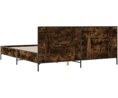 Lova Lovos rėmas, dūminio ąžuolo, 180x200cm, mediena ir metalas