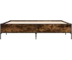 Lova Lovos rėmas, dūminio ąžuolo, 200x200cm, mediena ir metalas