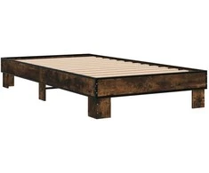 Lova Lovos rėmas, dūminio ąžuolo, 75x190cm, apdirbta mediena/metalas