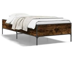 Lova Lovos rėmas, dūminio ąžuolo, 75x190cm, apdirbta mediena/metalas