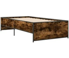 Lova Lovos rėmas, dūminio ąžuolo, 75x190cm, apdirbta mediena/metalas