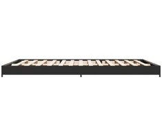 Lova Lovos rėmas, juodas, 135x190cm, apdirbta mediena ir metalas