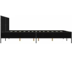 Lova Lovos rėmas, juodas, 160x200cm, apdirbta mediena ir metalas