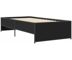 Lova Lovos rėmas, juodas, 90x190cm, apdirbta mediena ir metalas