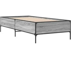Lova Lovos rėmas, pilkas ąžuolo, 100x200cm, apdirbta mediena/metalas