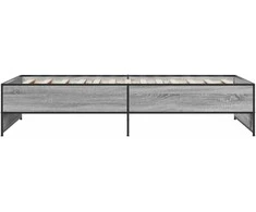 Lova Lovos rėmas, pilkas ąžuolo, 75x190cm, apdirbta mediena/metalas