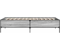 Lova Lovos rėmas, pilkas ąžuolo, 75x190cm, apdirbta mediena/metalas