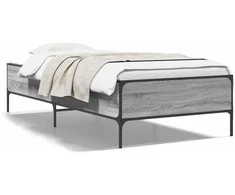 Lova Lovos rėmas, pilkas ąžuolo, 90x200cm, apdirbta mediena/metalas