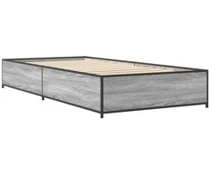 Lova Lovos rėmas, pilkas ąžuolo, 90x200cm, apdirbta mediena/metalas