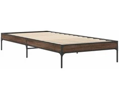 Lova Lovos rėmas, rudas ąžuolo, 100x200cm, apdirbta mediena/metalas