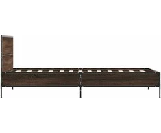 Lova Lovos rėmas, rudas ąžuolo, 100x200cm, apdirbta mediena/metalas