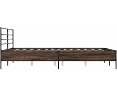 Lova Lovos rėmas, rudas ąžuolo, 160x200cm, apdirbta mediena/metalas